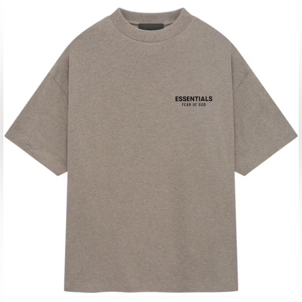 NWOT Essentials Fear of God Dark Oatmeal Crewneck T-shirt size Large